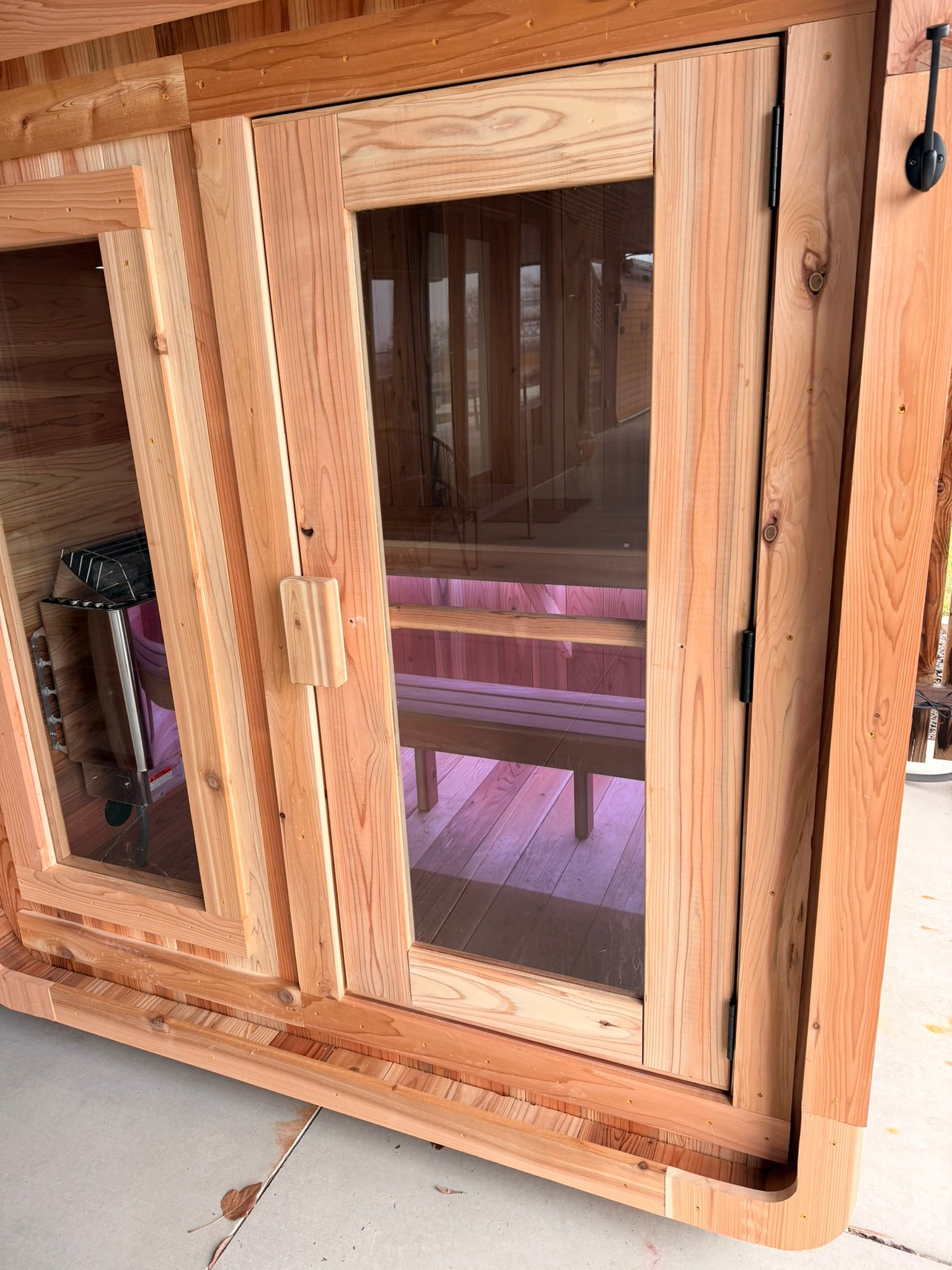 Cedar door and window joinery detail