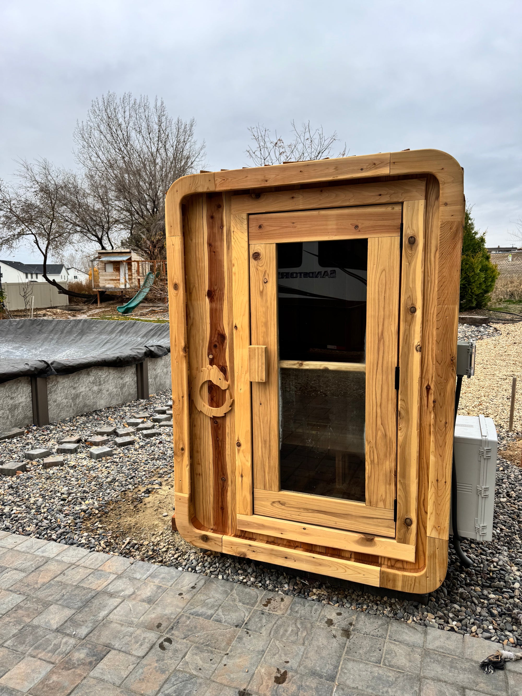 Cedar sauna past build