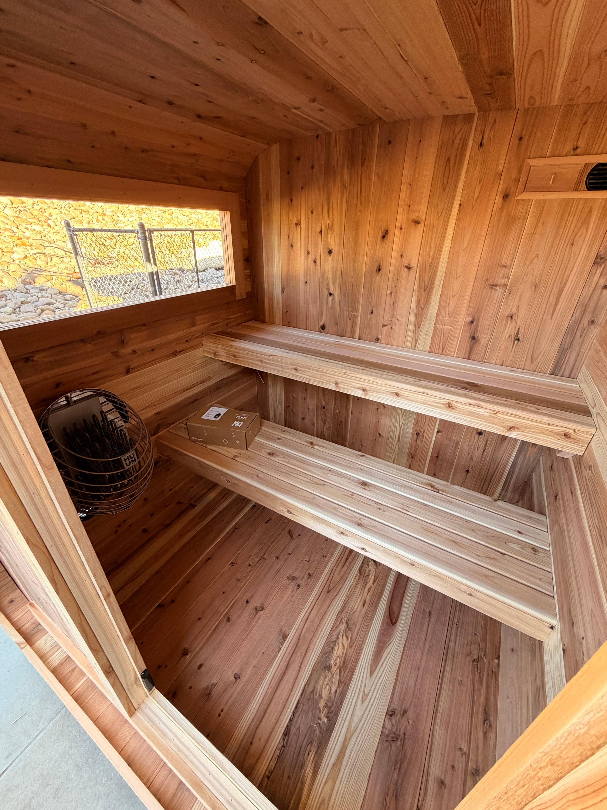 Cedar sauna past build